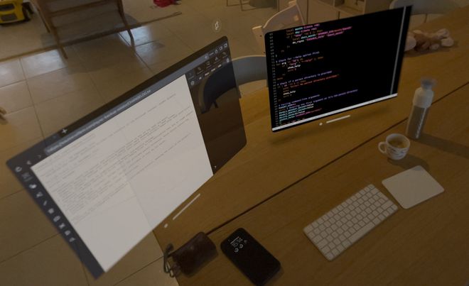 挑战在 Vision Pro 里编程开发者赞许「超沉浸」！网友试过吐槽：看代码太累了(图8)