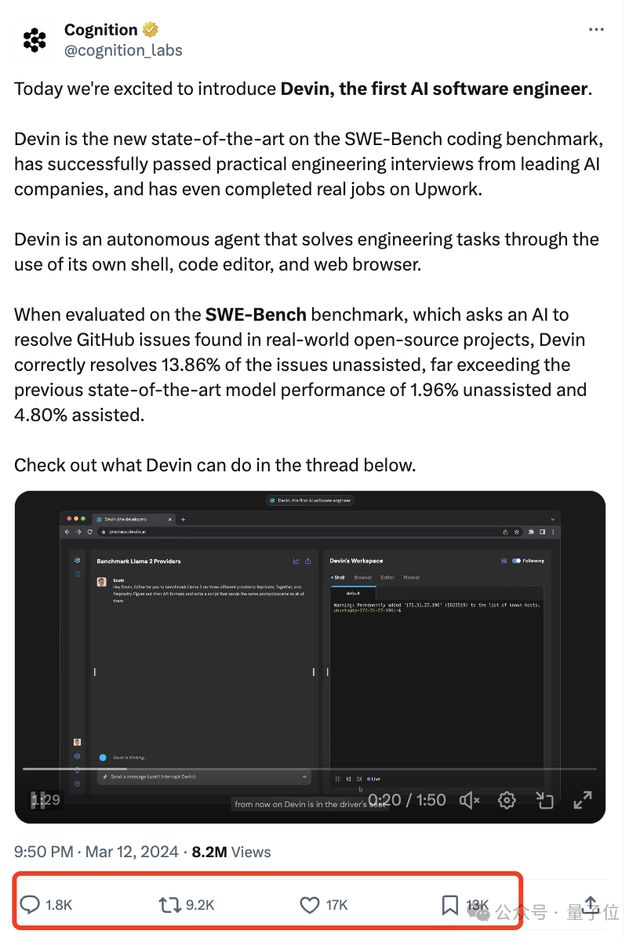 首个AI软件工程师震撼硅谷！10块IOI金牌团队铁了心砸程序员饭碗(图1)