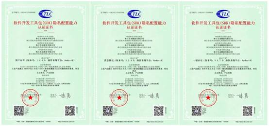 全国首家！每日互动获信通院❝软件开发工具包（SDK）隐私配置能力❞认证(图1)