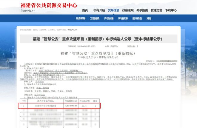 南威软件集团中标福建“智慧公安”重点攻坚项目(图1)