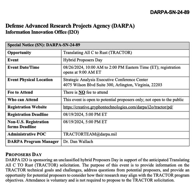 为甩掉C语言美国政府机构再想新招：开发AI工具一键将旧的C代码转为Rust(图1)